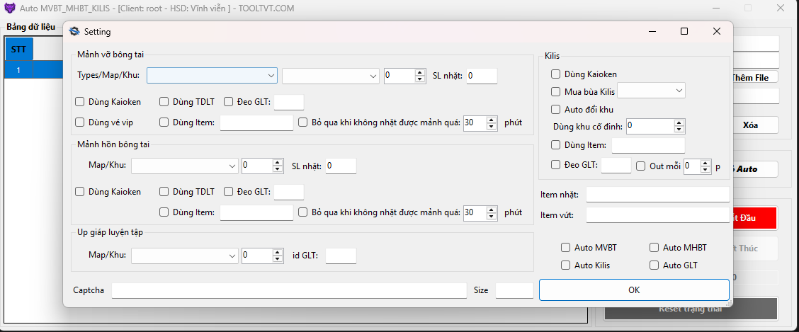 AUTO UP MVBT - MHBT - KILIS - GLT - Hình 1